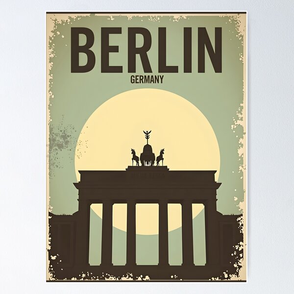 Item preview, A Vintage Travel Illustration of Berlin - Germany  designed and sold by GoodOldVintage.
