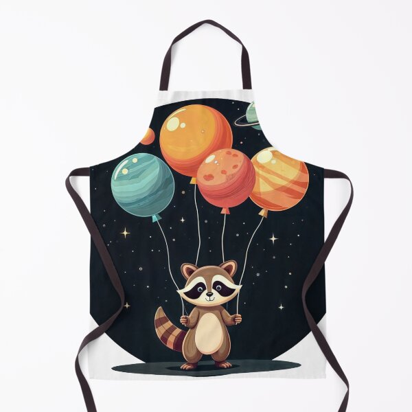 Item preview, RACCOON WITH BALLOONS designed and sold by ForeverPrintsOK.