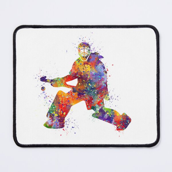 Item preview, Girl Field Hockey Goalie Watercolor Artwork Gift designed and sold by LotusGifts.