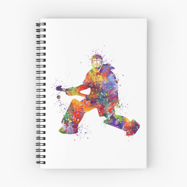 Item preview, Girl Field Hockey Goalie Watercolor Artwork Gift designed and sold by LotusGifts.