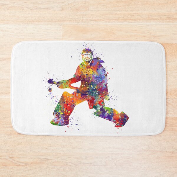 Item preview, Girl Field Hockey Goalie Watercolor Artwork Gift designed and sold by LotusGifts.