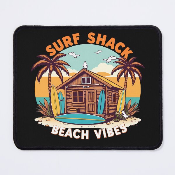 Item preview, Retro Surf Shack: A Nostalgic Tribute to Beach Culture designed and sold by zoughlal.