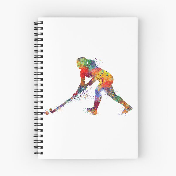 Item preview, Girl Field Hockey Player Colorful Watercolor designed and sold by LotusGifts.