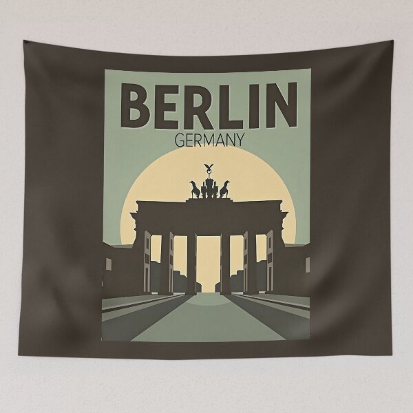 Item preview, A Vintage Travel Illustration of Berlin - Germany  designed and sold by GoodOldVintage.