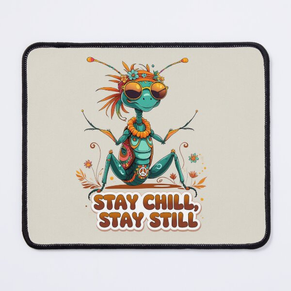 Item preview, Stay Chill, Stay Still – Groovy Praying Mantis | Boho Nomads Spirit Animal designed and sold by LaLi-Designs.
