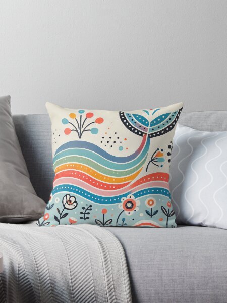 Artikel-Vorschau von Skandinavische Volkskunst-Regenbogentiere - süßer bunter Walschwanz von heidiannemorris, designt und verkauft von FOLK ART FUSION by heidiannemorris.