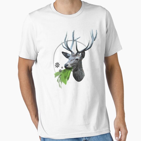 Artikel-Vorschau von Hirsch kotzt Corona Viren, designt und verkauft von FreakOutShirts.