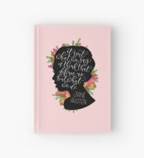 Jane Austen Quote Hardcover Journal