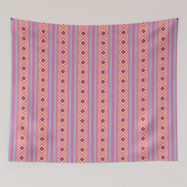 Item preview, Minimalist Stripy Pattern, Multicoloured Diamonds designed and sold by scome.