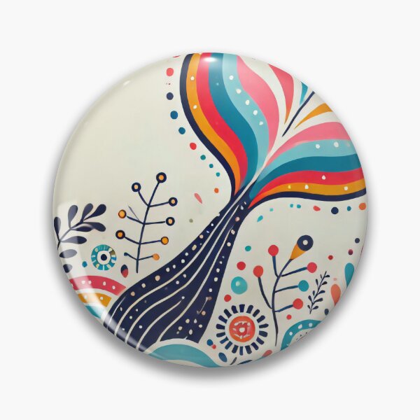 Item preview, Scandinavian Folk Art Rainbow Animals - Cute Colourful Whale Tail by heidiannemorris designed and sold by FOLK ART FUSION.