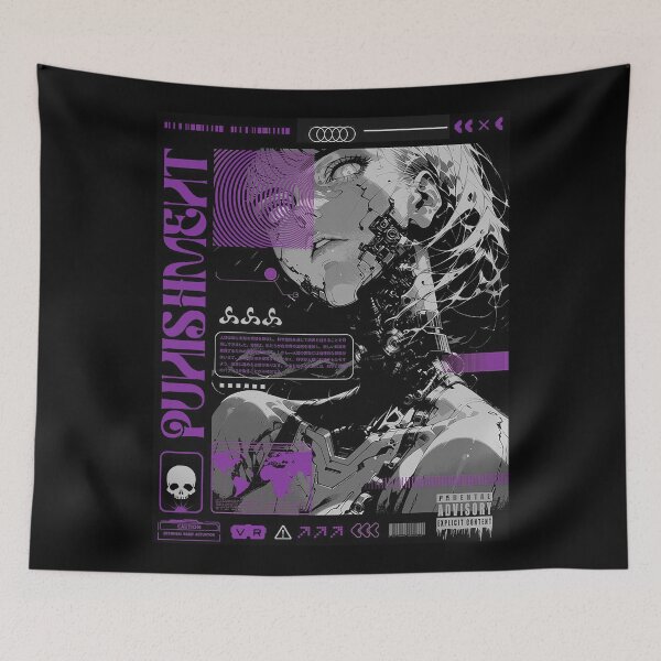 Item preview, Aesthetic Holographic Cyborg Dystopia designed and sold by ShurikenStar.