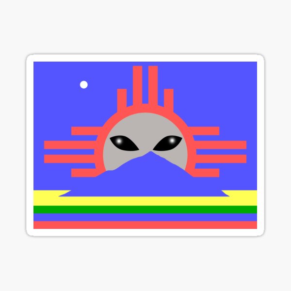 Item preview, Roswell Flag designed and sold by wickedcartoons.