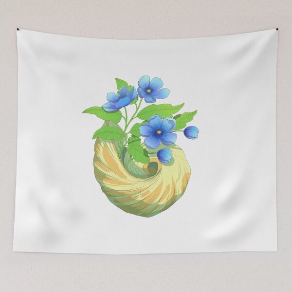 Item preview, Blue Blooming Shell designed and sold by William-Do-X.