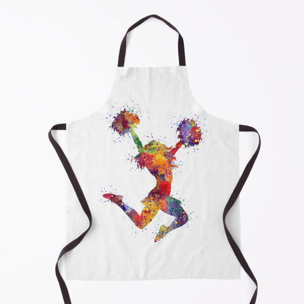 Item preview, Girl Cheerleader Colorful Watercolor Art designed and sold by LotusGifts.