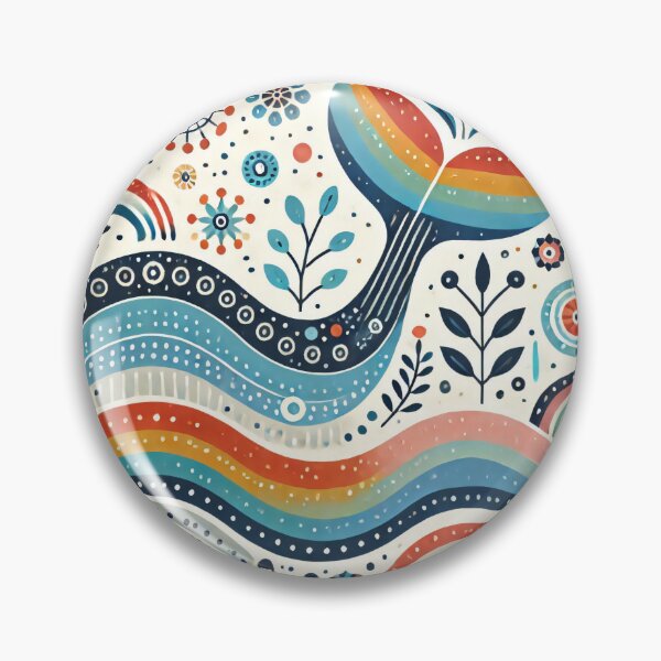 Item preview, Scandinavian Folk Art Rainbow Animals - Cute Colourful Whale Tail by heidiannemorris designed and sold by FOLK ART FUSION.