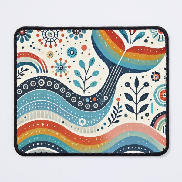Item preview, Scandinavian Folk Art Rainbow Animals - Cute Colourful Whale Tail by heidiannemorris designed and sold by FOLK ART FUSION.