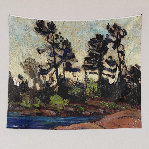 Item preview, Georgian Bay Byng Inlet : Tom Thomson 1914 Oil Palate (Pallet) Painting Print designed and sold by posterbobs.