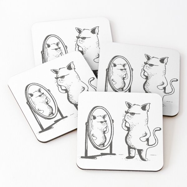 Item preview, Cat Looking Into Mirror  designed and sold by mermaids001.