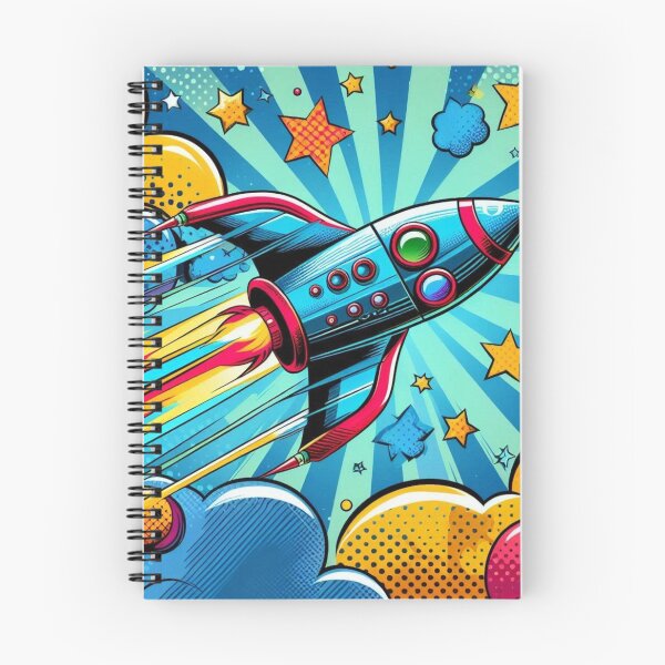Item preview, pop art style spaceship designed and sold by Dogandesighn.