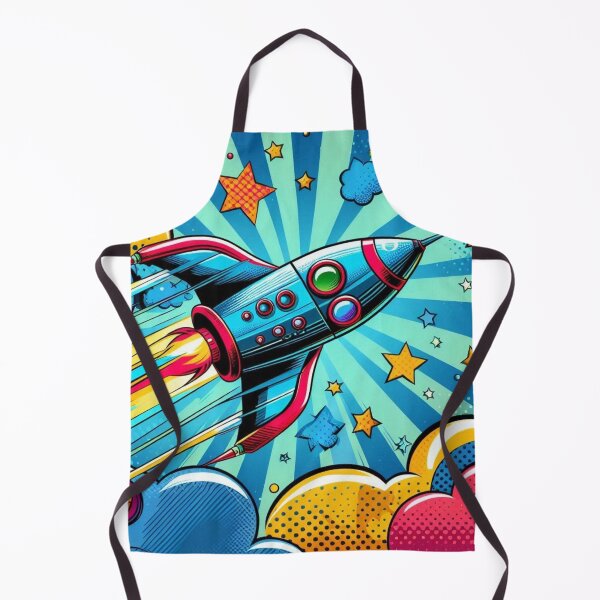 Item preview, pop art style spaceship designed and sold by Dogandesighn.