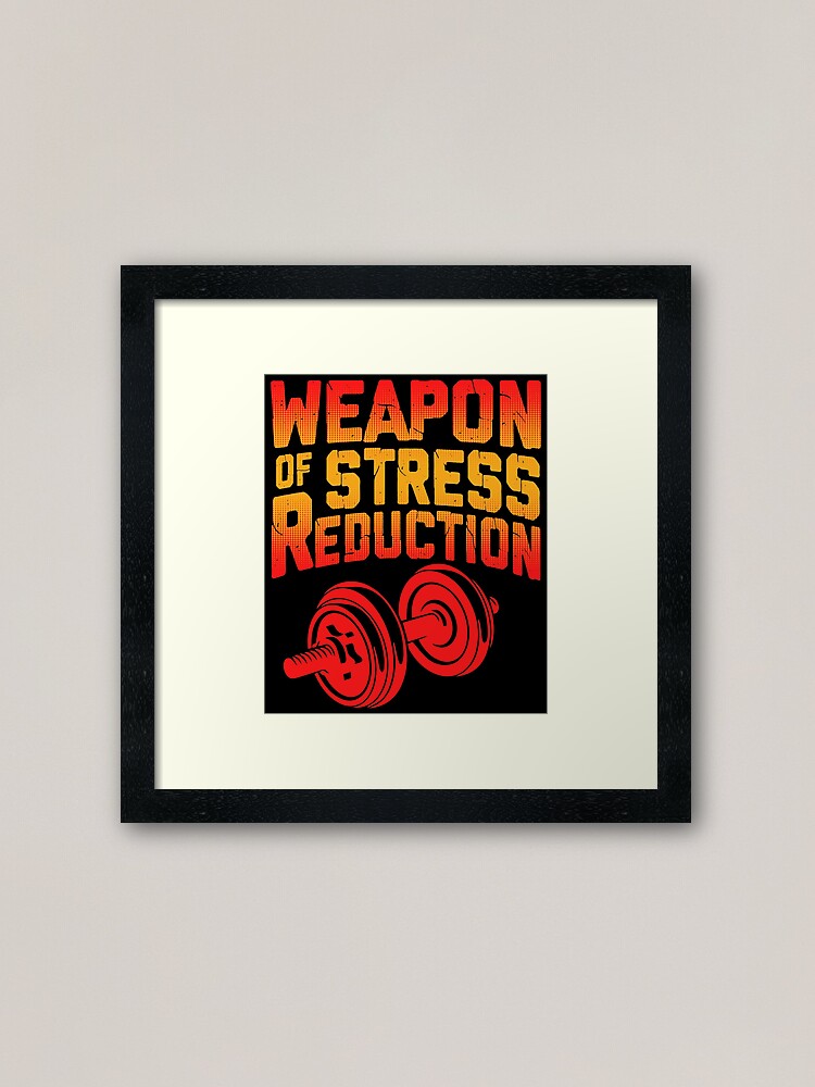 Funny Workout Quote Motivational Gym Fitness Weightlifting Framed Art Print