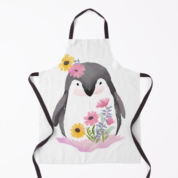 Item preview, Penguin with flowers designed and sold by Gioia-JJ.