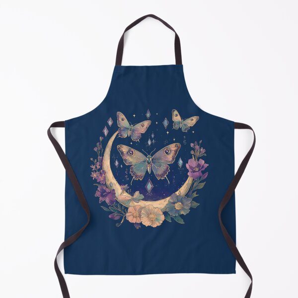 Item preview, Floral Moth Garden In The Night Sky designed and sold by MarigoldandLily.