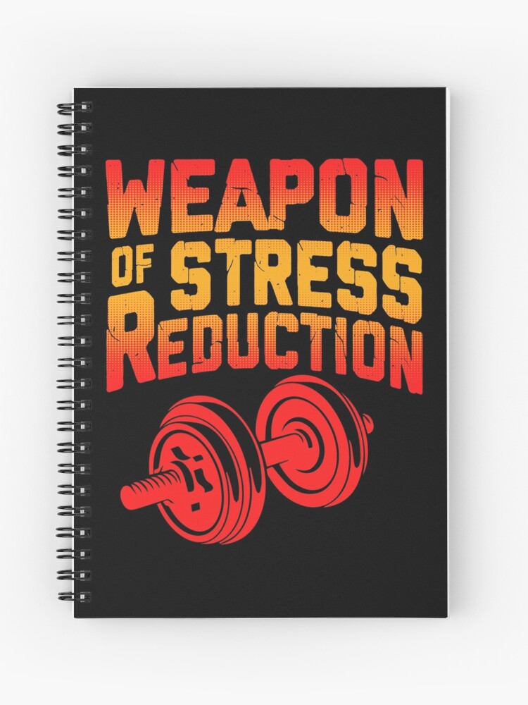 Funny Workout Quote Motivational Gym Fitness Weightlifting Spiral Notebook