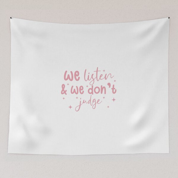 Item preview, We Listen and We Don't Judge,Funny Quote,Trending Saying designed and sold by catnolioo.