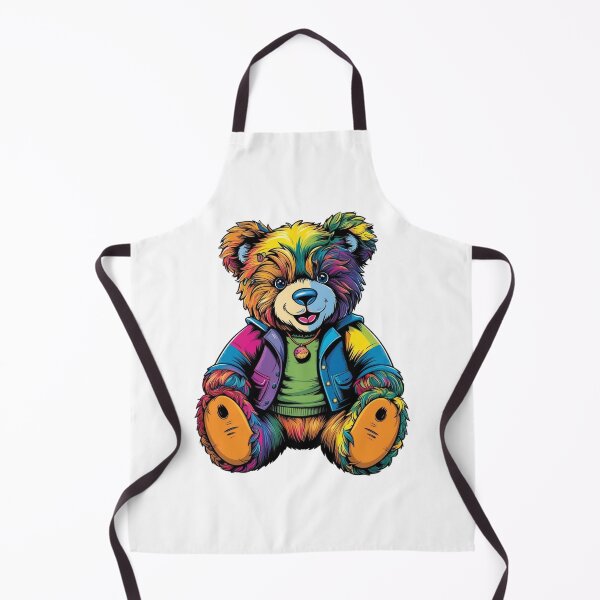 Item preview, Colourful Teddy Bear illustration designed and sold by ShopTwentyFour.