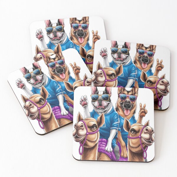 Item preview, Desert Adventure Dogs – Fun Camel Ride in the Sun designed and sold by Petpixy.