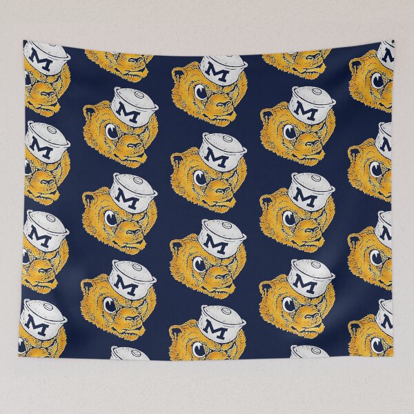 Item preview, Vintage Wolverbear Mascot White Hat designed and sold by VintageVarsity5.
