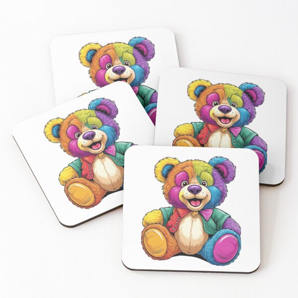 Item preview, Colourful Teddy Bear illustration  designed and sold by ShopTwentyFour.