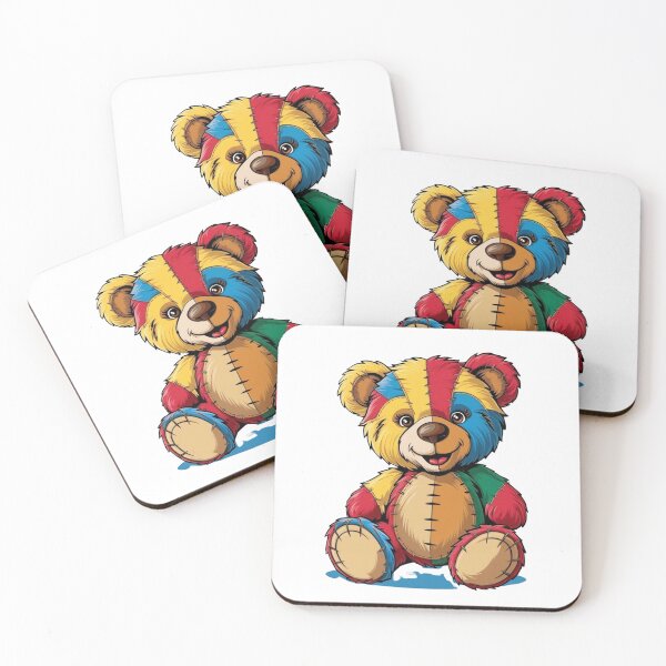 Item preview, Colourful Teddy Bear illustration  designed and sold by ShopTwentyFour.