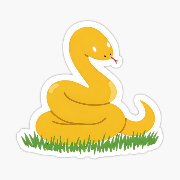 Item preview, Cute yellow snake designed and sold by Poshparagon!.