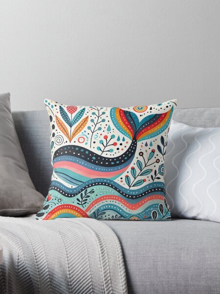 Artikel-Vorschau von Skandinavische Volkskunst-Regenbogentiere - süßer bunter Walschwanz von heidiannemorris, designt und verkauft von FOLK ART FUSION by heidiannemorris.