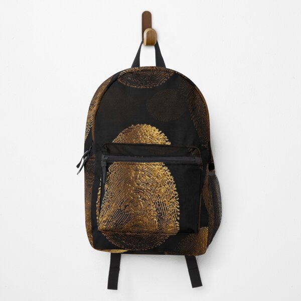 Item preview, Golden Acrylic Fingerprint on Black designed and sold by Glam-OOTD.