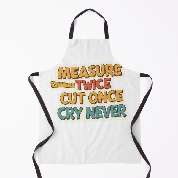 Item preview, Measure Twice, Cut Once, Cry Never designed and sold by FitEnvy.