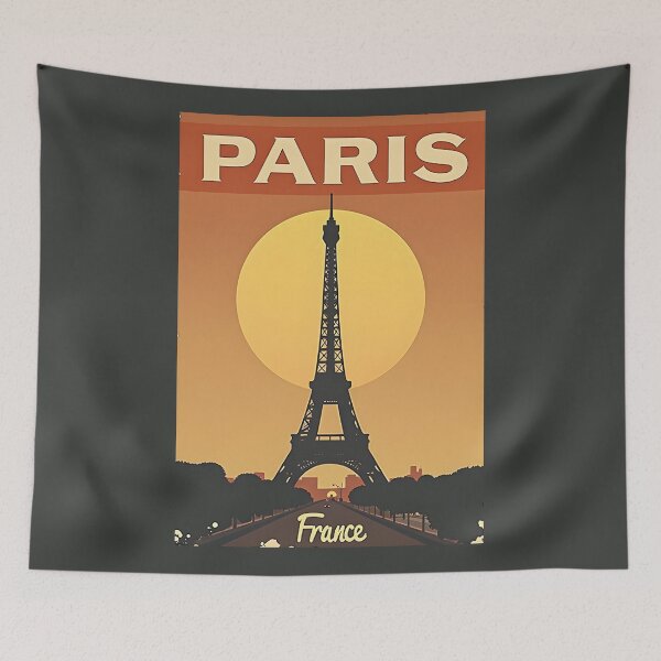 Item preview, A Vintage Travel Illustration of Paris - France designed and sold by GoodOldVintage.