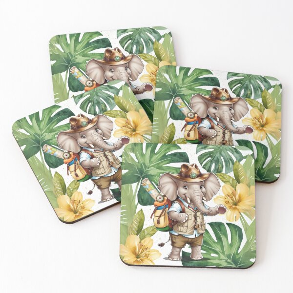 Item preview, Adventurous Elephant Jungle Explorer designed and sold by glowarya.