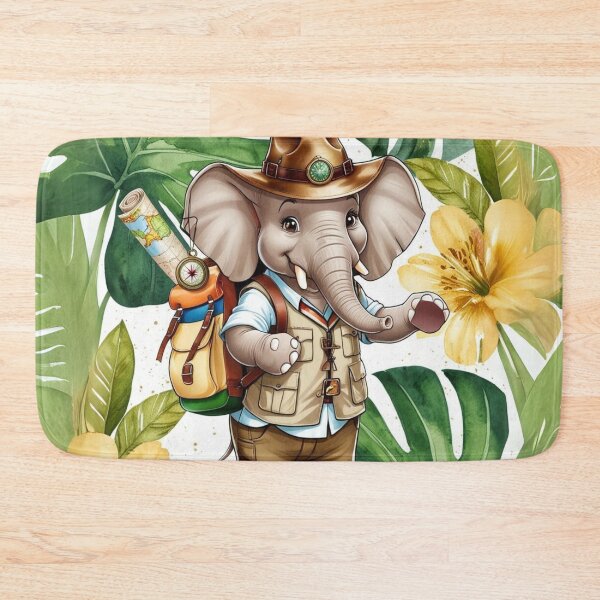 Item preview, Adventurous Elephant Jungle Explorer designed and sold by glowarya.