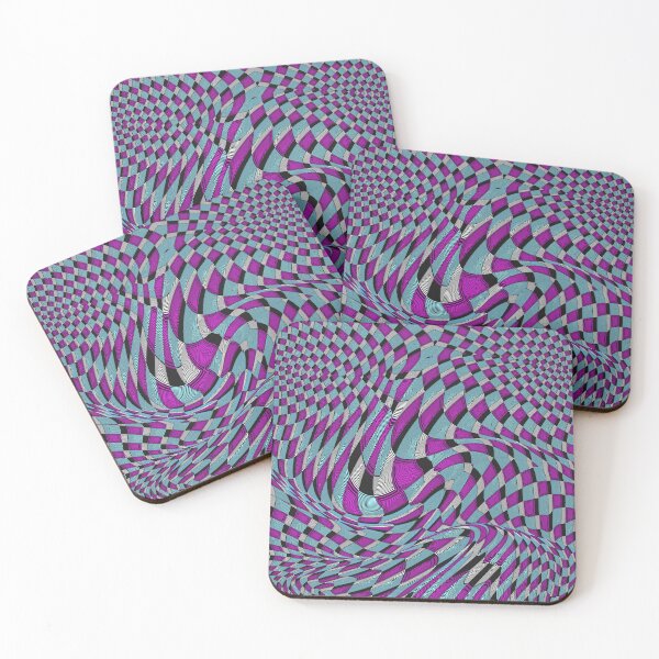 Item preview, VICTOR VASARELY VARIABLE GEOMETRY CHECKERBOARD ART FACE ABSTRACT PAINTING ##1 designed and sold by Ralek.