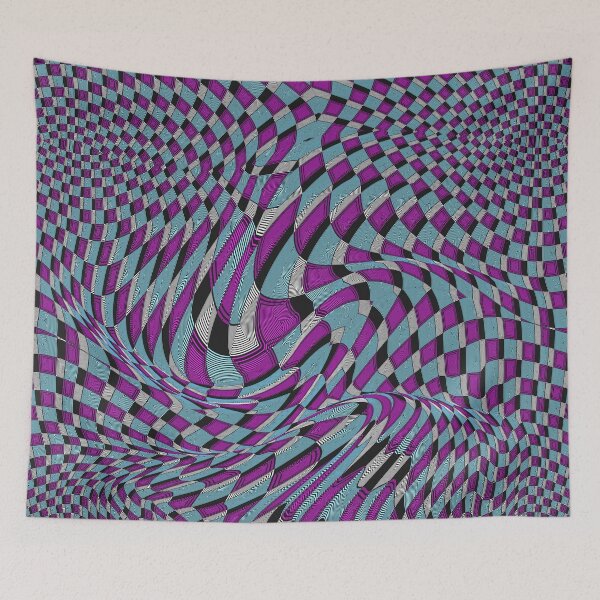 Item preview, VICTOR VASARELY VARIABLE GEOMETRY CHECKERBOARD ART FACE ABSTRACT PAINTING ##1 designed and sold by Ralek.