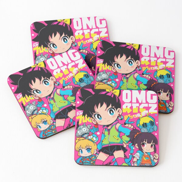 Item preview, Energetic Manga Chibi - Dynamic 90s Anime Style designed and sold by RetroRebootShop.