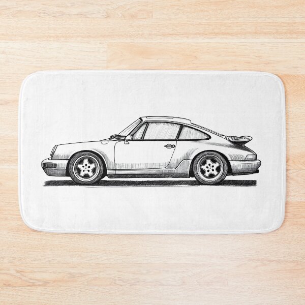 Item preview, Porsche 911 993 Turbo Ink Sketch Illustration designed and sold by blackdogshop.