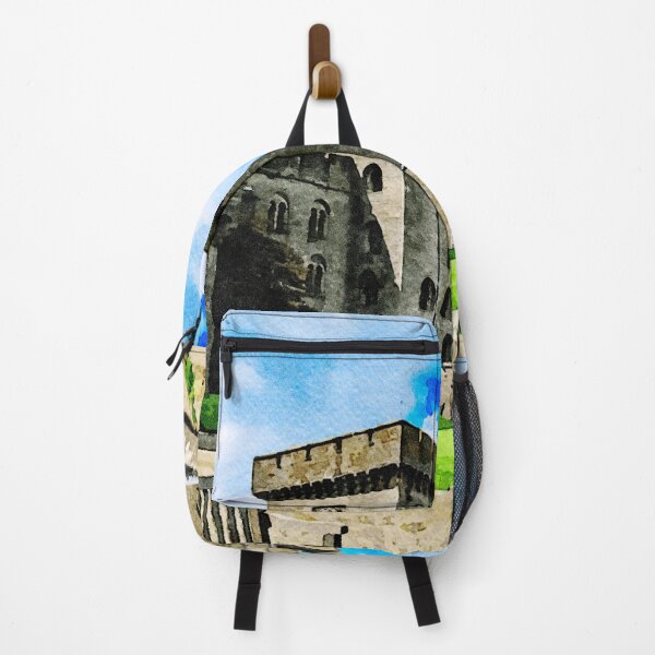 Item preview, Watercolor painting of a historic castle in the Cotswolds, England designed and sold by GestaltImagery.