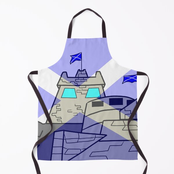 Item preview, Edinburgh Castle with Scottish Flag Overlay – Scottish Pride Cartoon Art designed and sold by RedEyeWolf.