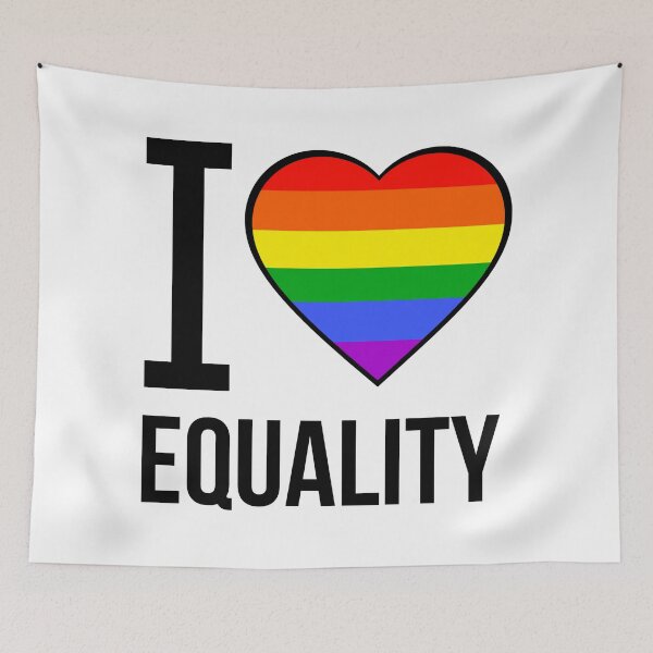 Item preview, I love equality  designed and sold by Rachel the Artist .