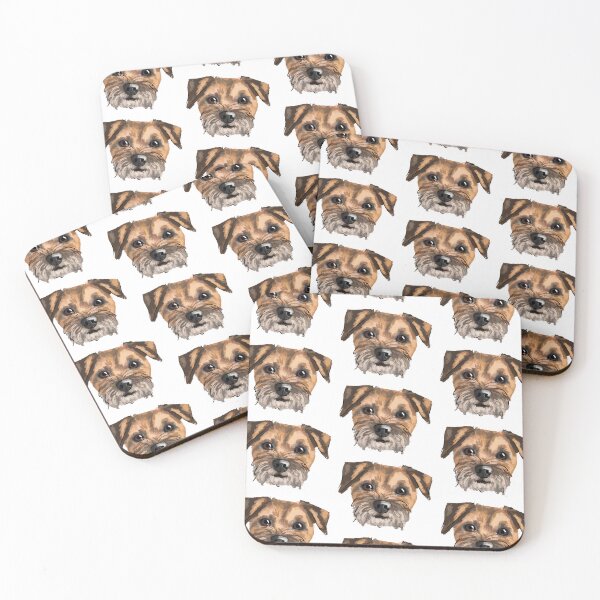 Item preview, Border Terrier face designed and sold by Katie Batchelor.