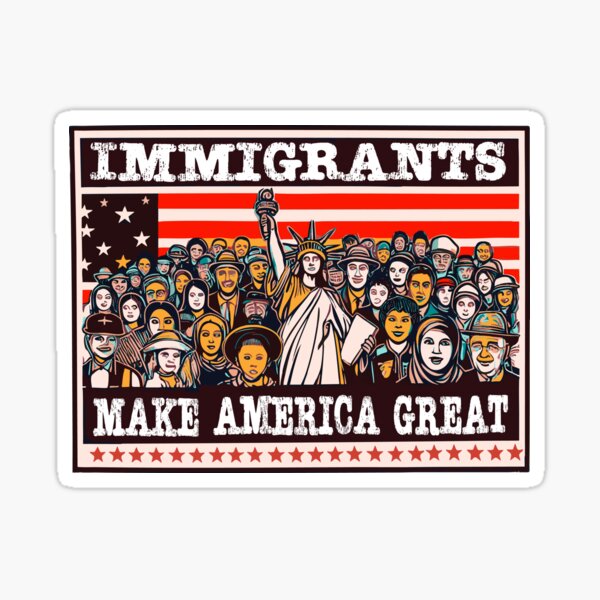 Item preview, Immigrants Make America Great – Stand for Inclusion & Freedom designed and sold by RemmysDesigns.